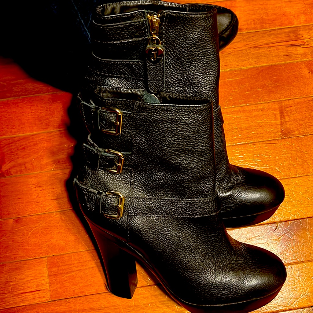 Never Worn Juicy Couture Black Ankle Boots